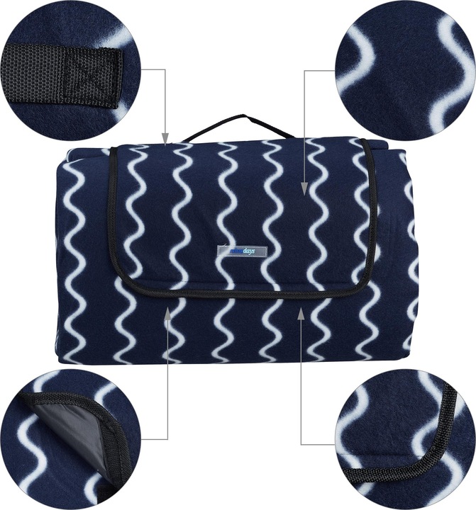 Actual product image Relaxdays Picnic blanket