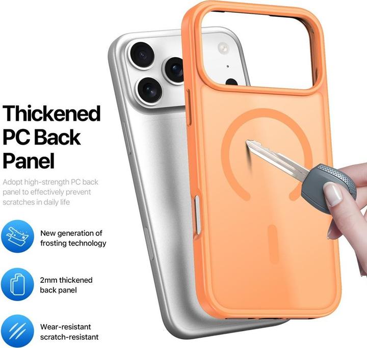 Produktbild iPhone 17 Pro Max - Ducis Yind Series mit Magsafe in Orange (Open Ring Version) (Apple iPhone 17 Pro Max)