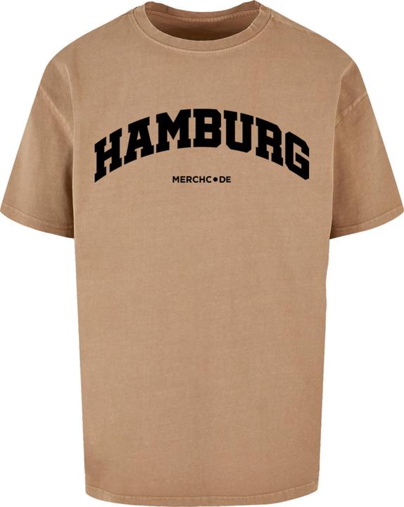 Produktbild Merchcode Hamburg Wording - Acid Washed Oversize Tee - 113015 (4XL)