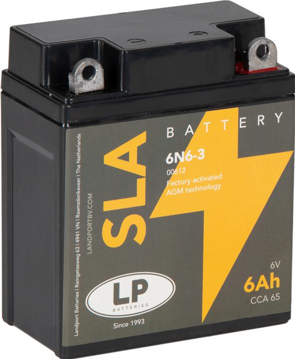 Image du produit Landport Batterie moto étanche SLA 6N6-3 6V 6Ah (6 V, 6 Ah)