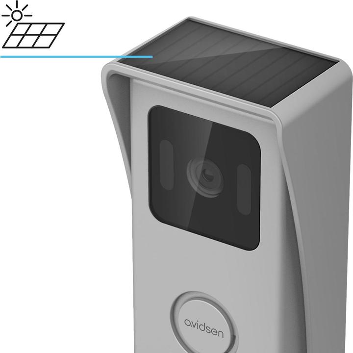 Actual product image Avidsen Elia Solar Wave intercom met camera - draadloos