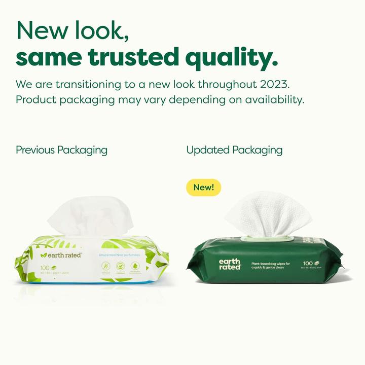 Actual product image Earth Rated Wet wipes (Dog)