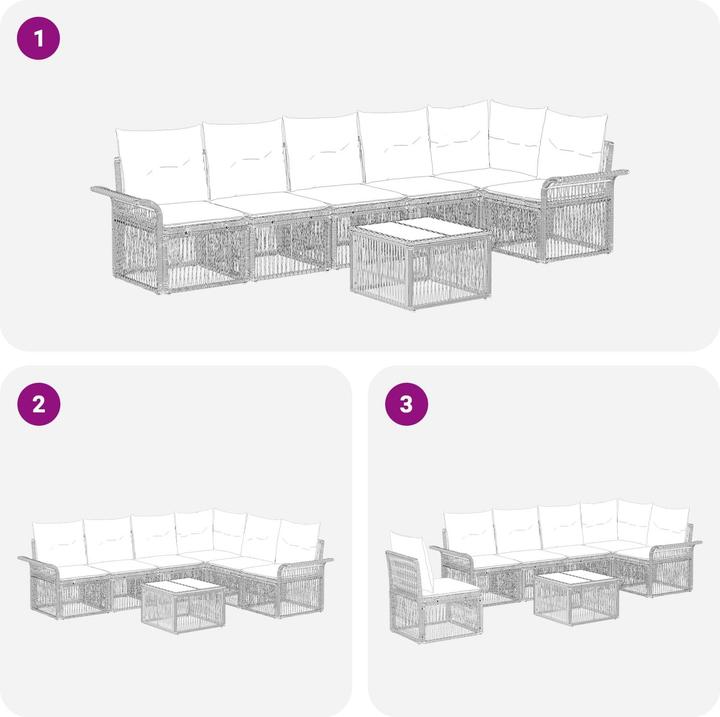 Produktbild vidaXL Garten-Sofa
