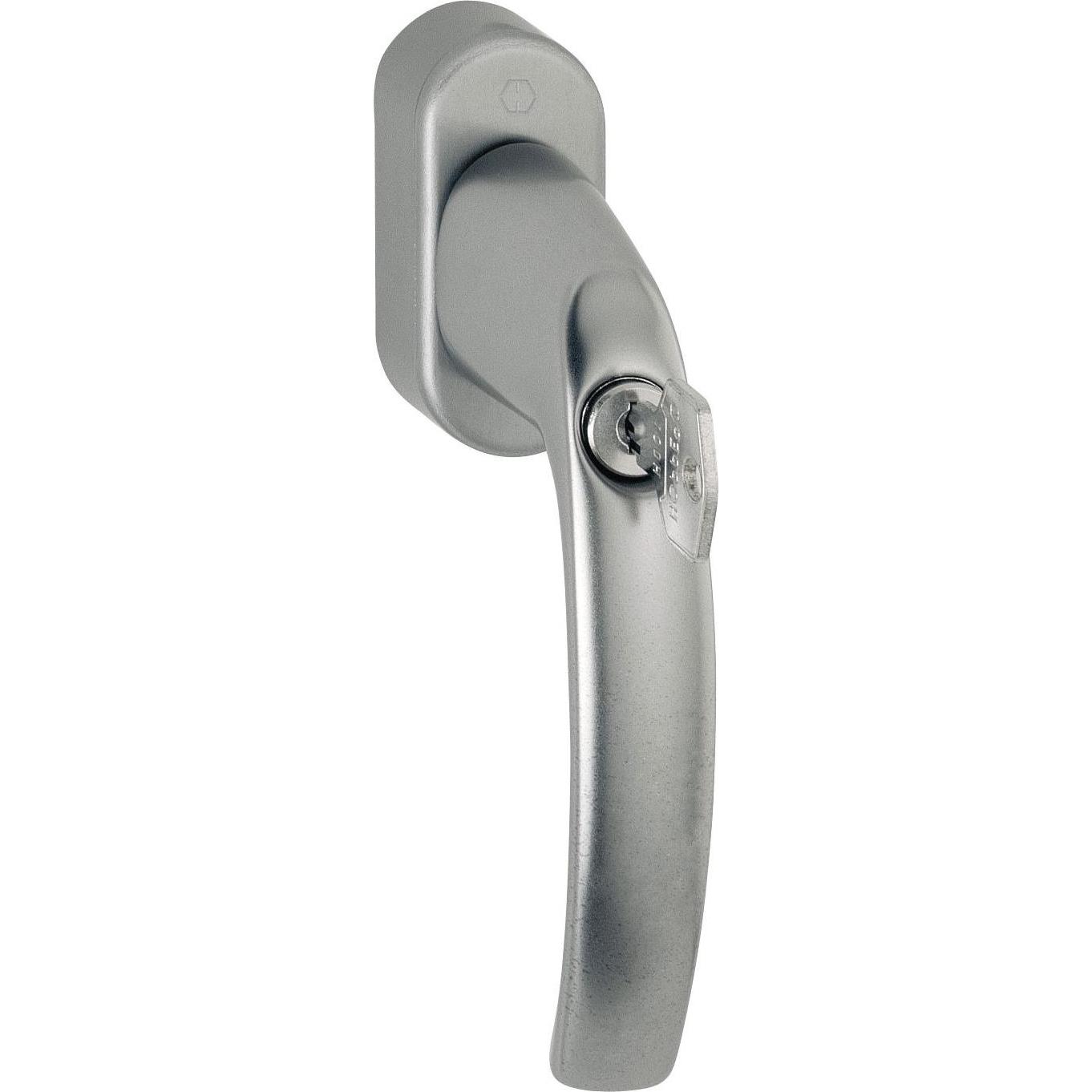 Hoppe, Türgriff + Fenstergriff, Fenstergriff ATLANTA sperrbar Secustik, Aluminium Edelstahl Effekt (Fenstergriffe)