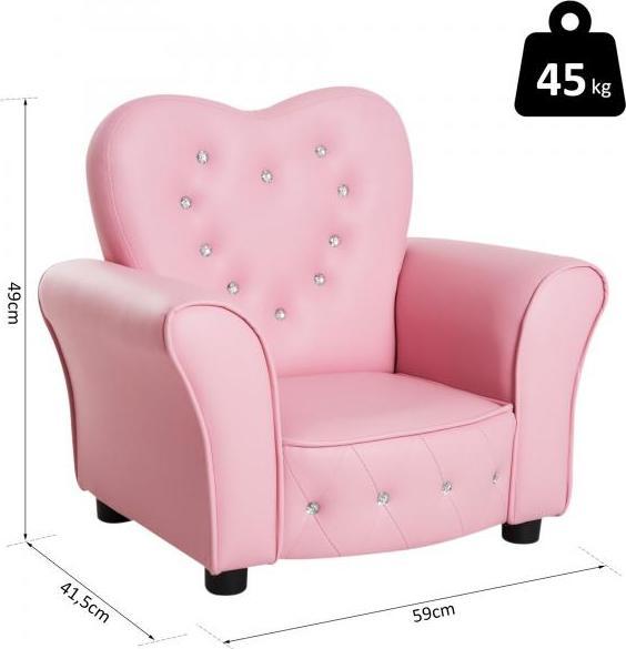 Immagine prodotto Homcom Poltrona per bambini Princess (Poltrona per bambini)