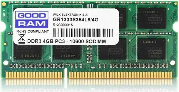 Actual product image Goodram Gr1333s364l9s (1 x 4GB, 1333 MHz, DDR3-RAM, SO-DIMM)
