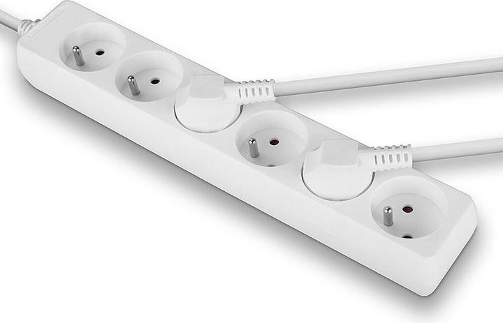 Actual product image Lindy 6 way Mains Gang Socket FR France (6x, CEE 7/5, 1.40 m)