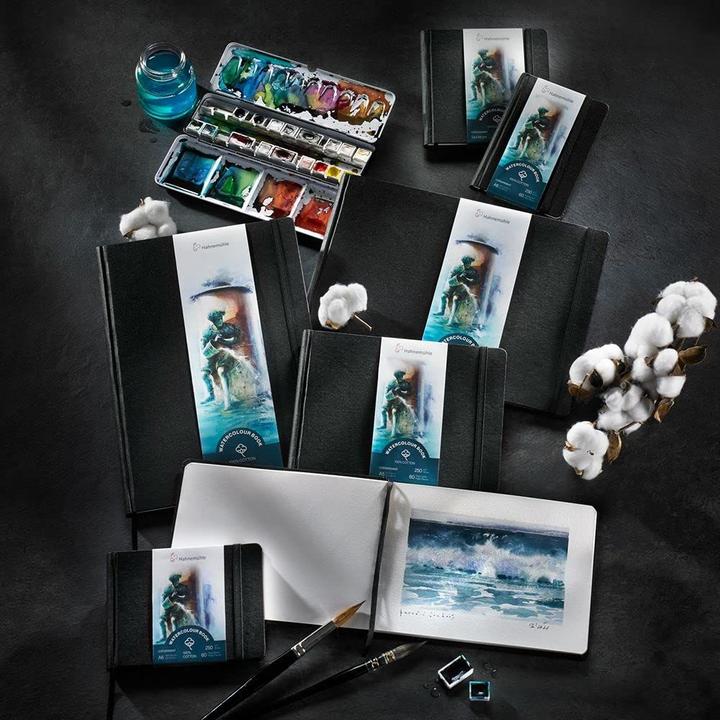 Actual product image Hahnemühle Sketchbook Watercolour Book 100% Cotton (A6, Hardcover)