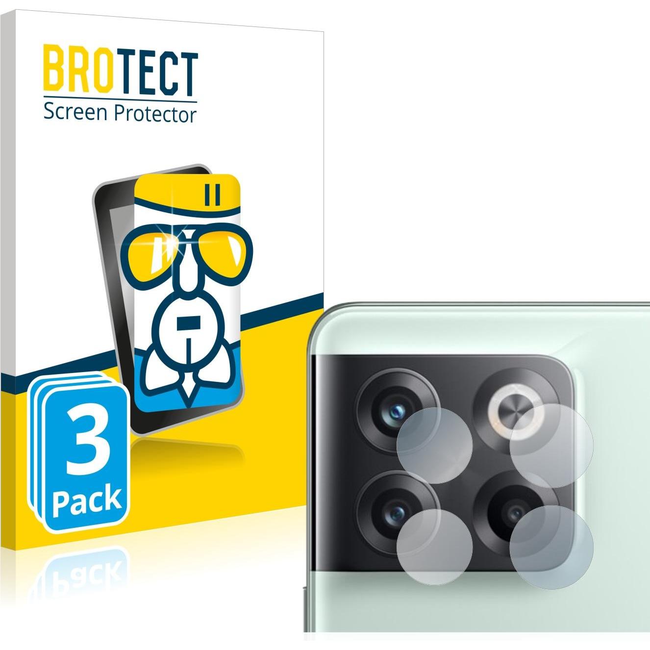 BROTECT AirGlass Panzerglasfolie (3 Stück, OnePlus 10 Pro 5G), Smartphone Schutzfolie, Transparent