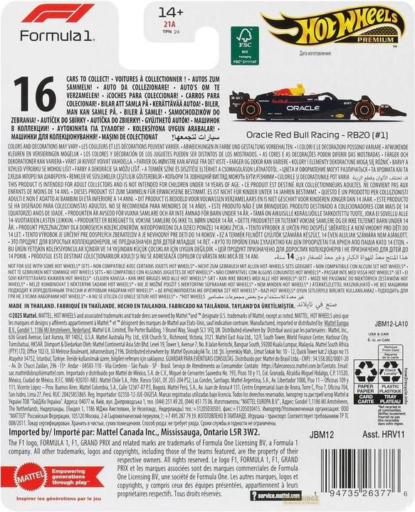 Image du produit Hot Wheels Race - Red Bull |2024 Livery Max Verstappen