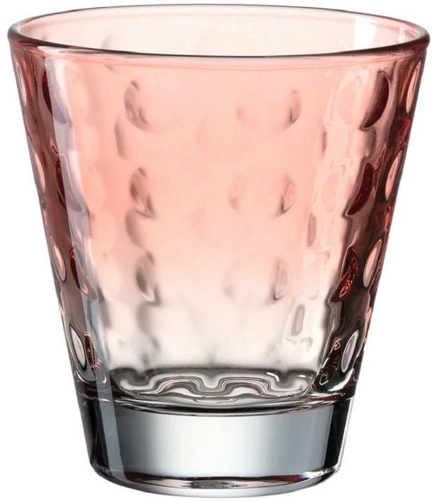 Produktbild Leonardo Trinkglas Optic Pastell 215 ml, 6 Stück, Rot (0.22 l, 6 x)