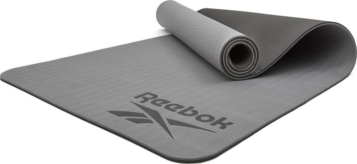 Actual product image Reebok Yoga mat, 6mm, double-sided, black/grey (6 mm)