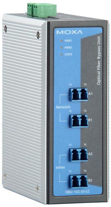 Actual product image Moxa Optical Fiber Bypass Unit 2-C OBU-102-SS-LC