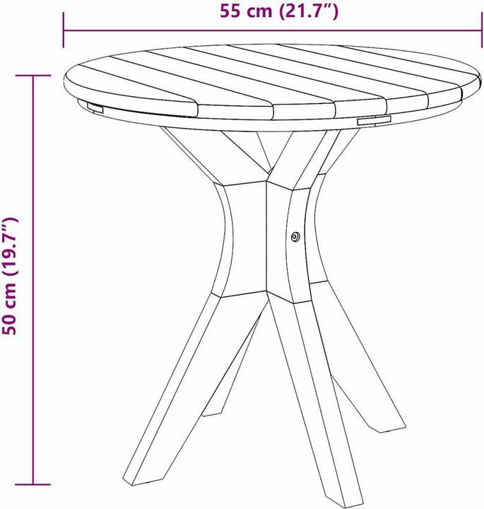 Produktbild vidaXL Gartentisch