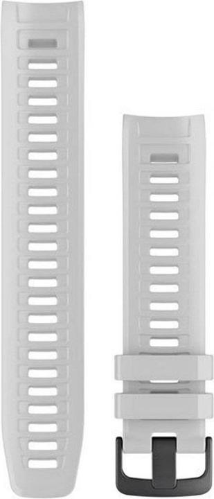 Actual product image Garmin Quick Release Band 20, White with Polished Silver Hardware