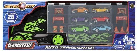 Image du produit Teamsterz - Metro City Medium Auto Transporter With 6 Cars