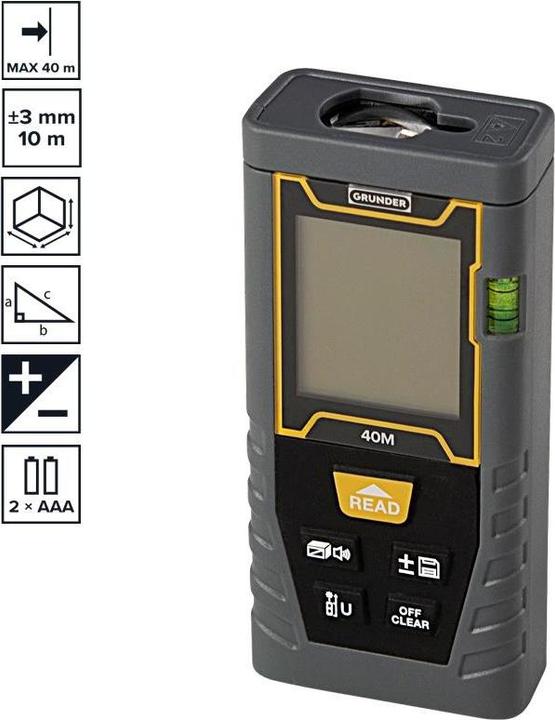 Actual product image Grunder Distance Measure L40 40m