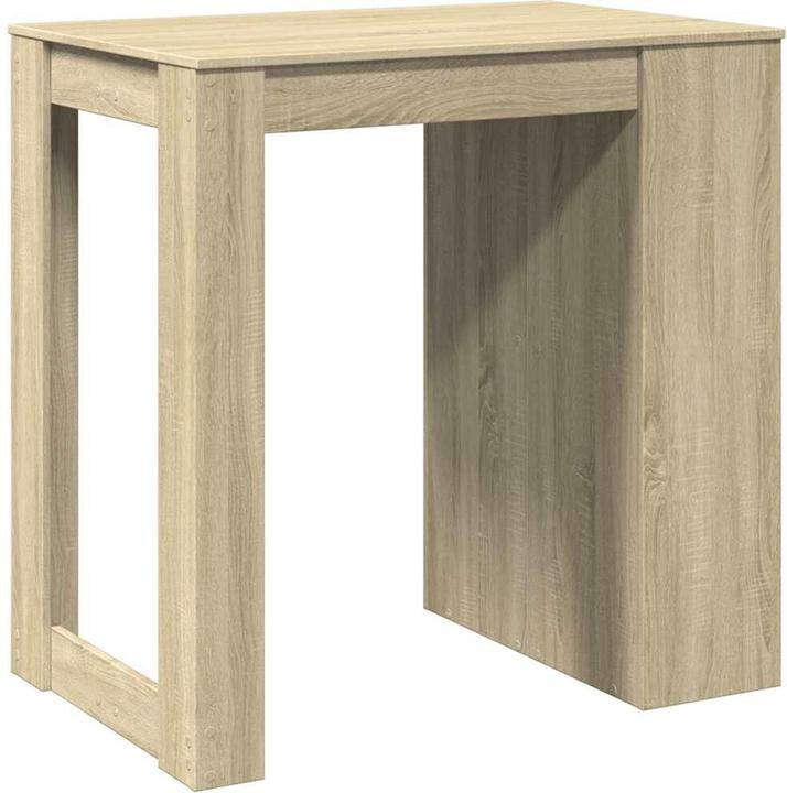 Actual product image vidaXL Bar table High table Counter table Kitchen table Sonoma oak Wood-based material