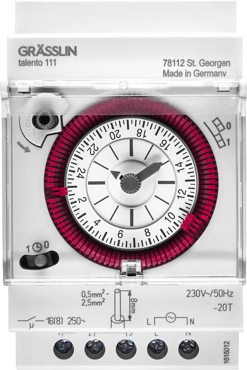 Produktbild Elbro REG-Schaltuhr talento 111 SK 1-0-Uhr 230V 24h 15Min 16A