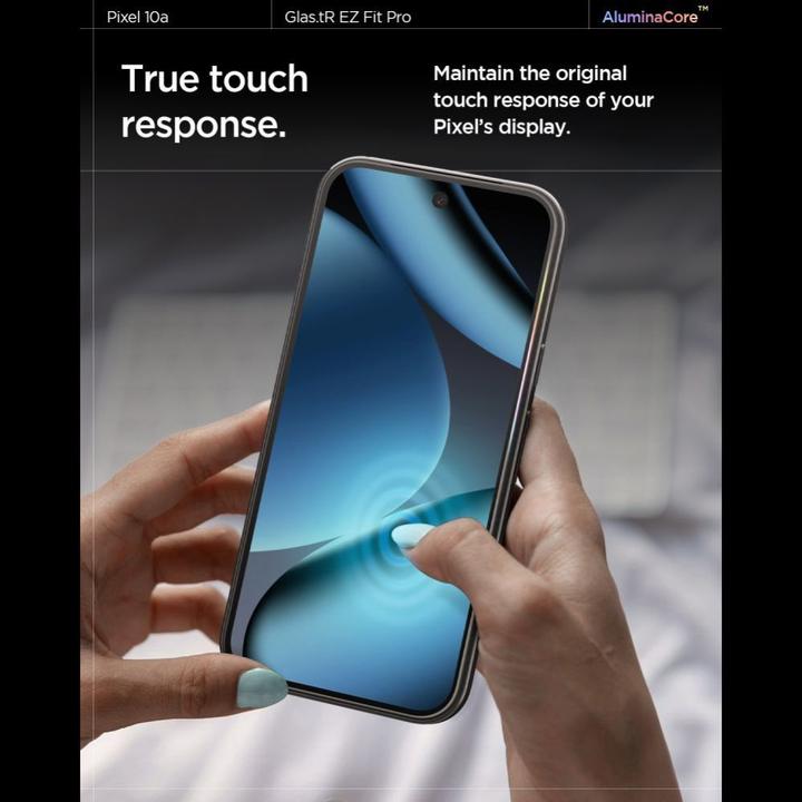 Actual product image Spigen GLAS.tR EZ Fit Pro Pixel 10a Screen Protector (2 pcs., Google Pixel 10a)