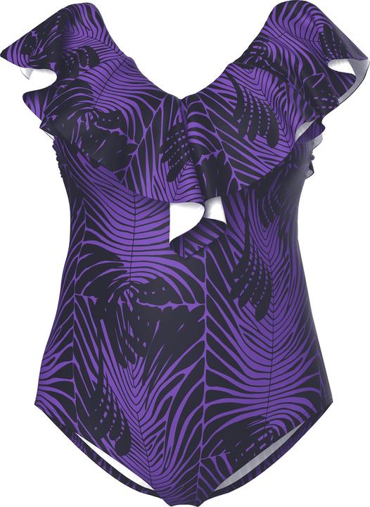Immagine prodotto Ulla Popken Costume da bagno con design pitonato, volant, coppe morbide e materiale riciclato (54)