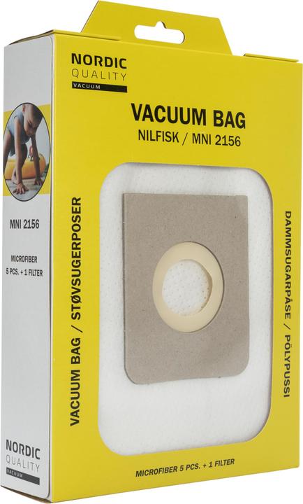 Image du produit Deltaco MNI 2156 Vacuum cleaner bags, 5 sacs + 1 filtre (5 x)
