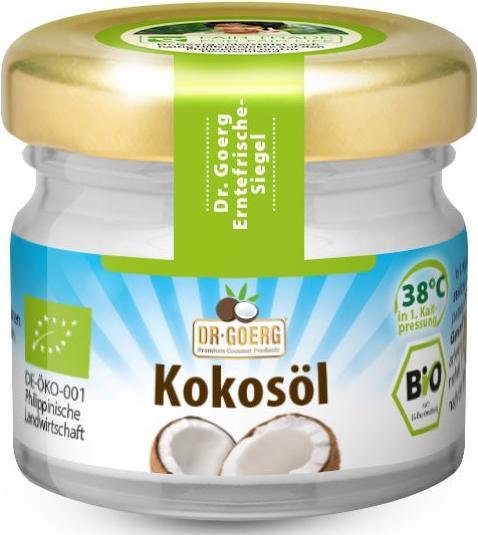 Actual product image Dr. Goerg Coconut oil raw organic (20 ml)