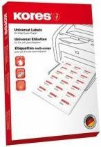 Image du produit Kores Étiquettes universelles, 105 x 58 mm, blanches, 100 feuilles sans marge