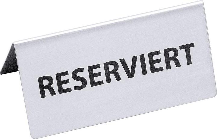 Produktbild Contacto Tischschild RESERVIERT, Breite, Höhe