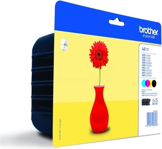 Actual product image Brother LC-121VALBP Multipack (C, FC, M, Y)