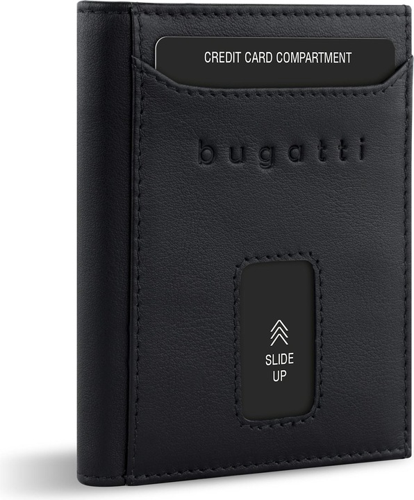 Produktbild Bugatti Secure Slim - RFID Kreditkartenhalter mit Wiener Münzfach Nappa