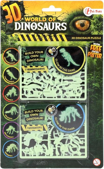 Produktbild Toi-Toys World of Dinosaurs 3D Puzzle Dino Glow in the Dark (1 Teile)