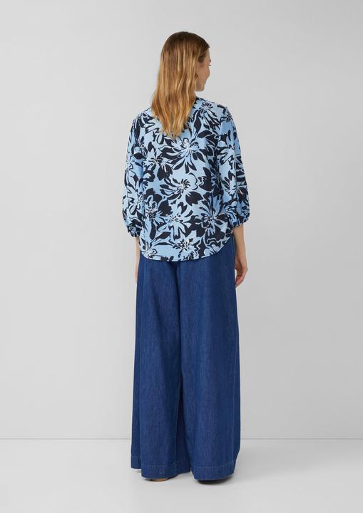 Immagine prodotto s.Oliver Bluse Viskosemix-Bluse im Relaxed Fit mit Raffung (48)