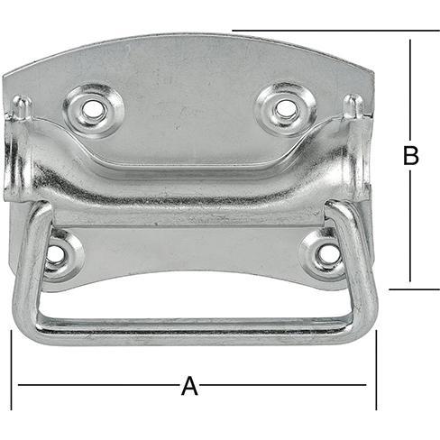 Vormann, Baubeschläge + Holzverbinder, schwerer Kistengriff verzinkt 135x105mm (Kistengriffe)