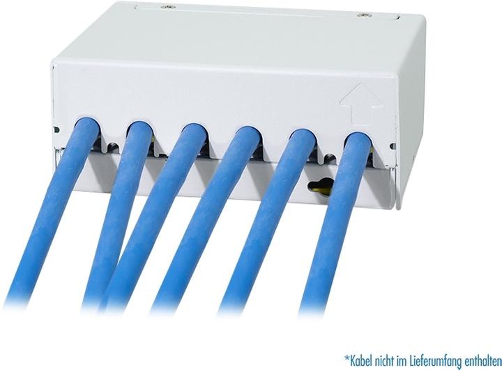 Actual product image LogiLink Patch Panel 6 Port mit 6 Cat.6A Keystone Modulen
