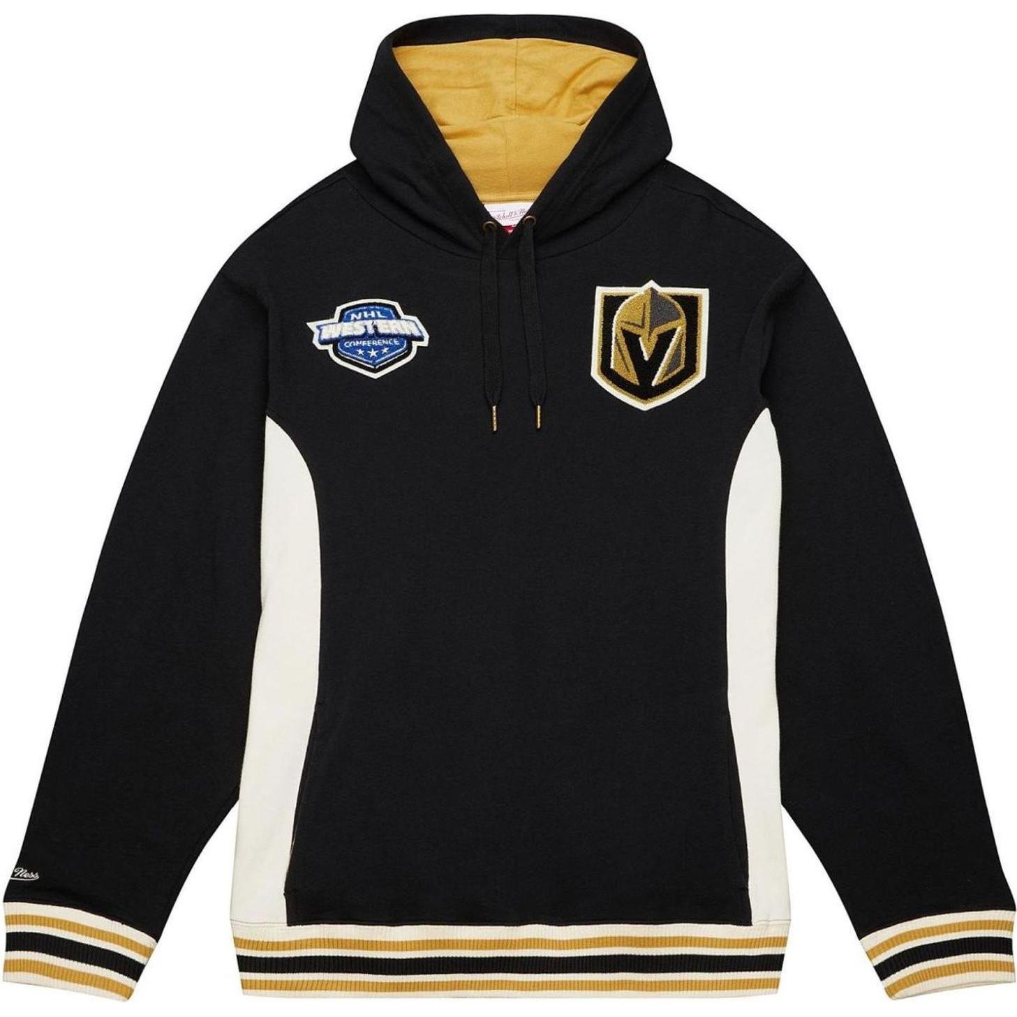 Mitchell & Ness, Herren, Pullover, French Terry Hoody Vegas Golden Knights - L, Schwarz, (L)