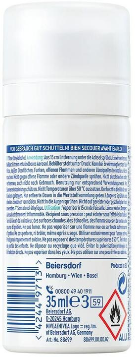 Actual product image NIVEA Dry Active Spray Mini (Spray, 35 ml)