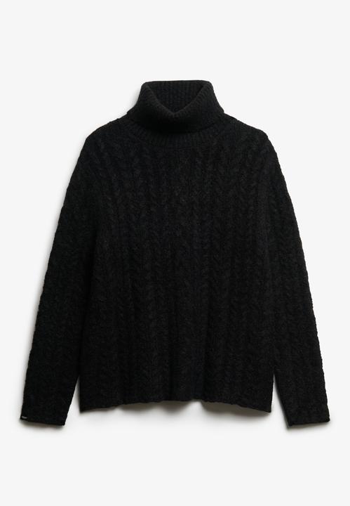 Produktbild Superdry Damen Pullover aus strukturiertem Material mit Rollkragen (M)