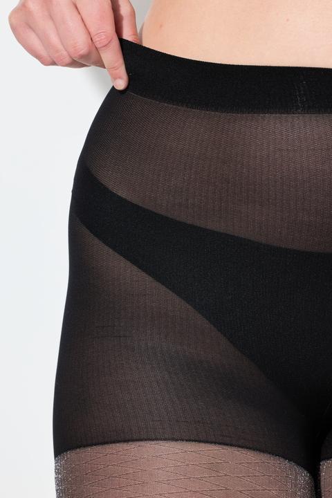Produktbild Ulla Popken Strumpfhose, Rauten, Glitter