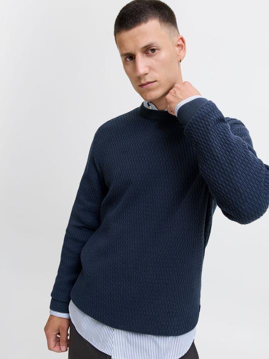 Actual product image Jack & Jones Jprblareagan Knit Crew Neck Ln (XXL)