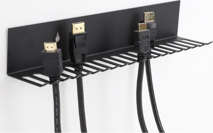 Actual product image Delock Cable holder 318 x 65 mm for wall mounting gray