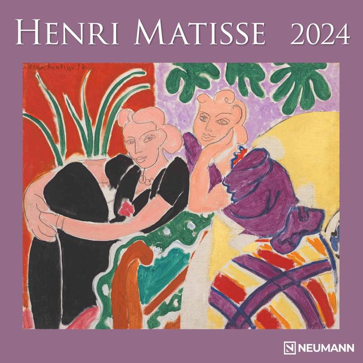 Actual product image Neumann Henri Matisse 2024 - Wall Calendar - Brochure Calendar - 30x30 - 30x60 open - K