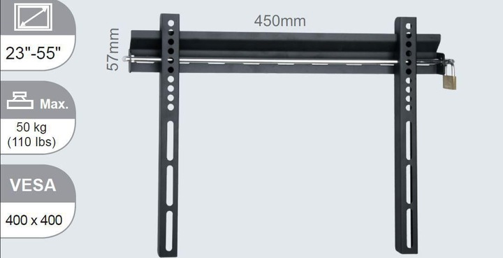 Produktbild Vivolink VLMW2355 TV-Halterung (55 Zoll) (Wand, 55", 50 kg)