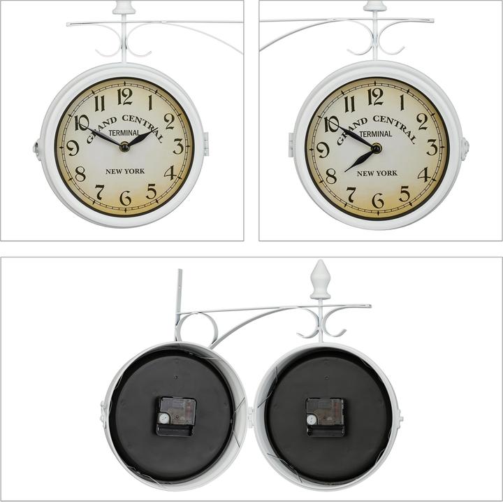 Produktbild Relaxdays Bahnhofsuhr (35 cm)