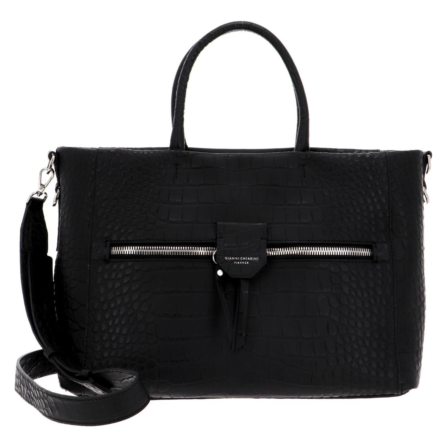 Gianni Chiarini, Damen, Handtasche, Borsa Pellle Shoulderbag, Schwarz