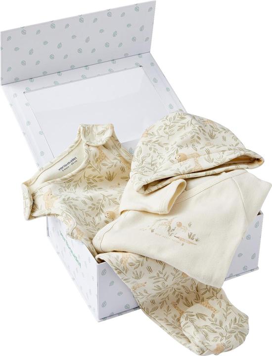 Actual product image Vertbaudet Bio-Kollektion: Baby Geschenk-Set aus Body, Latzhose & Mütze (50)