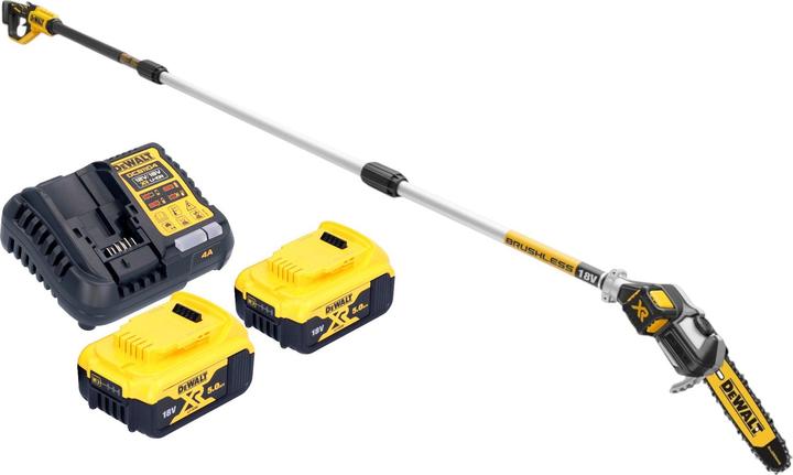 Actual product image DeWalt DCMPS 567 P2 cordless pruner 18 V brushless + 2x battery 5.0 Ah + charger (Battery chain saw)