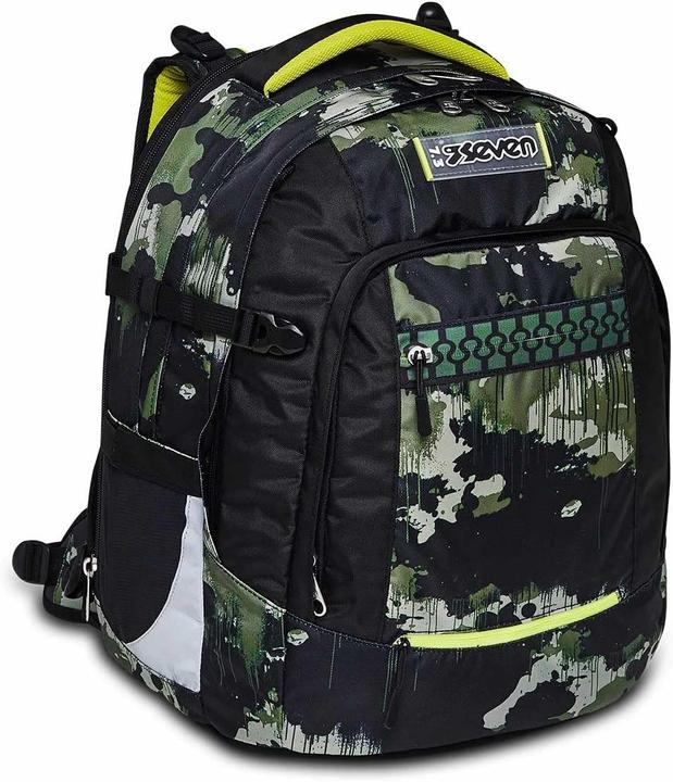 Actual product image Seven Ergonomic Adjustable Backpack with Multiple Compartments and Helmet Holder (32 l)