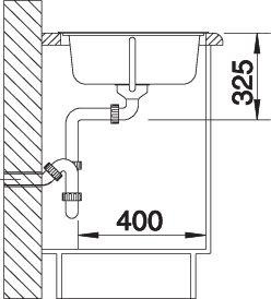 Image du produit Blanco Tipo 45 S (Evier encastré, 86 cm, 50 cm)