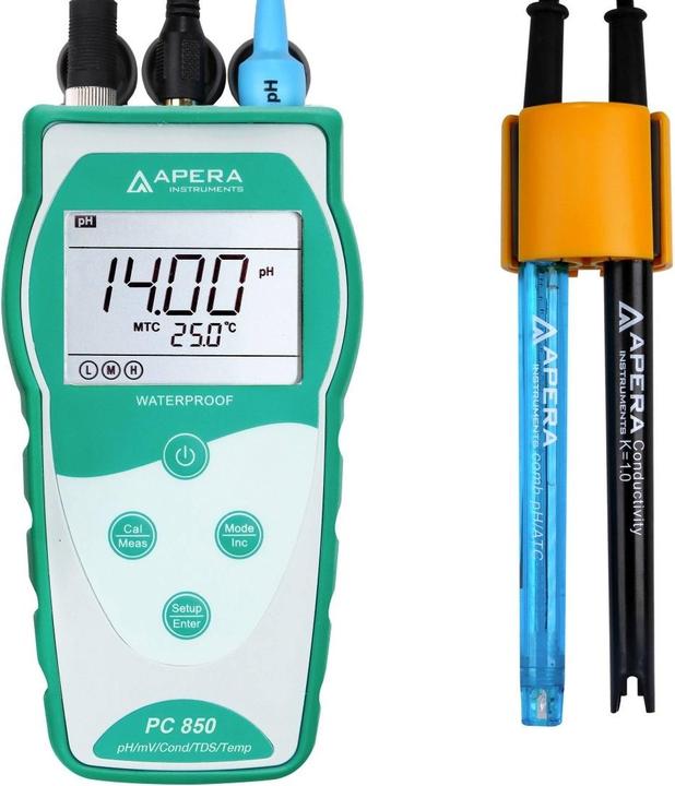 Actual product image Apera Instruments Portable pH Conductivity TDS Meter
